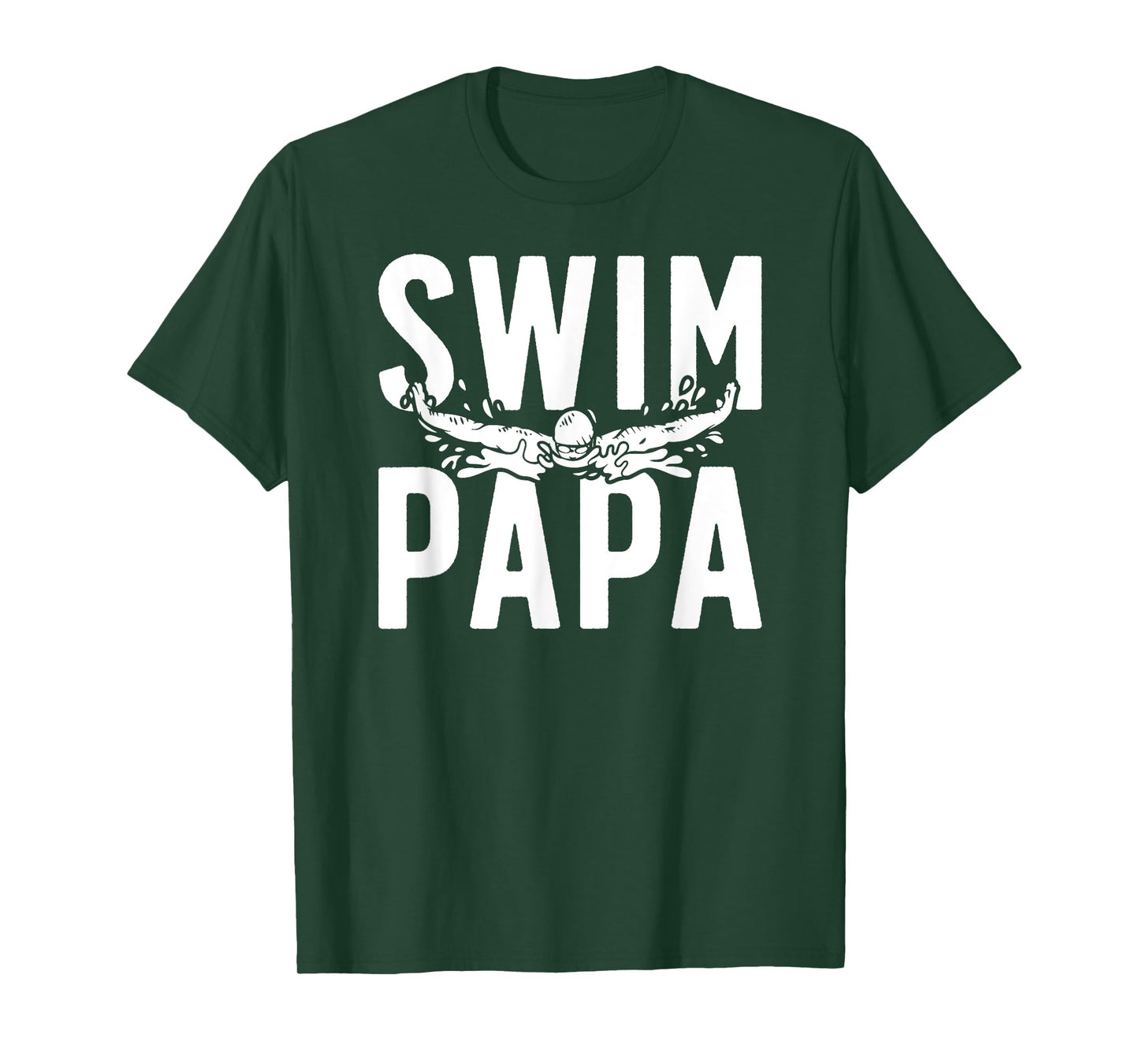 Swim Papa Of A Swimmer Papa Swimming Papa T-Shirt