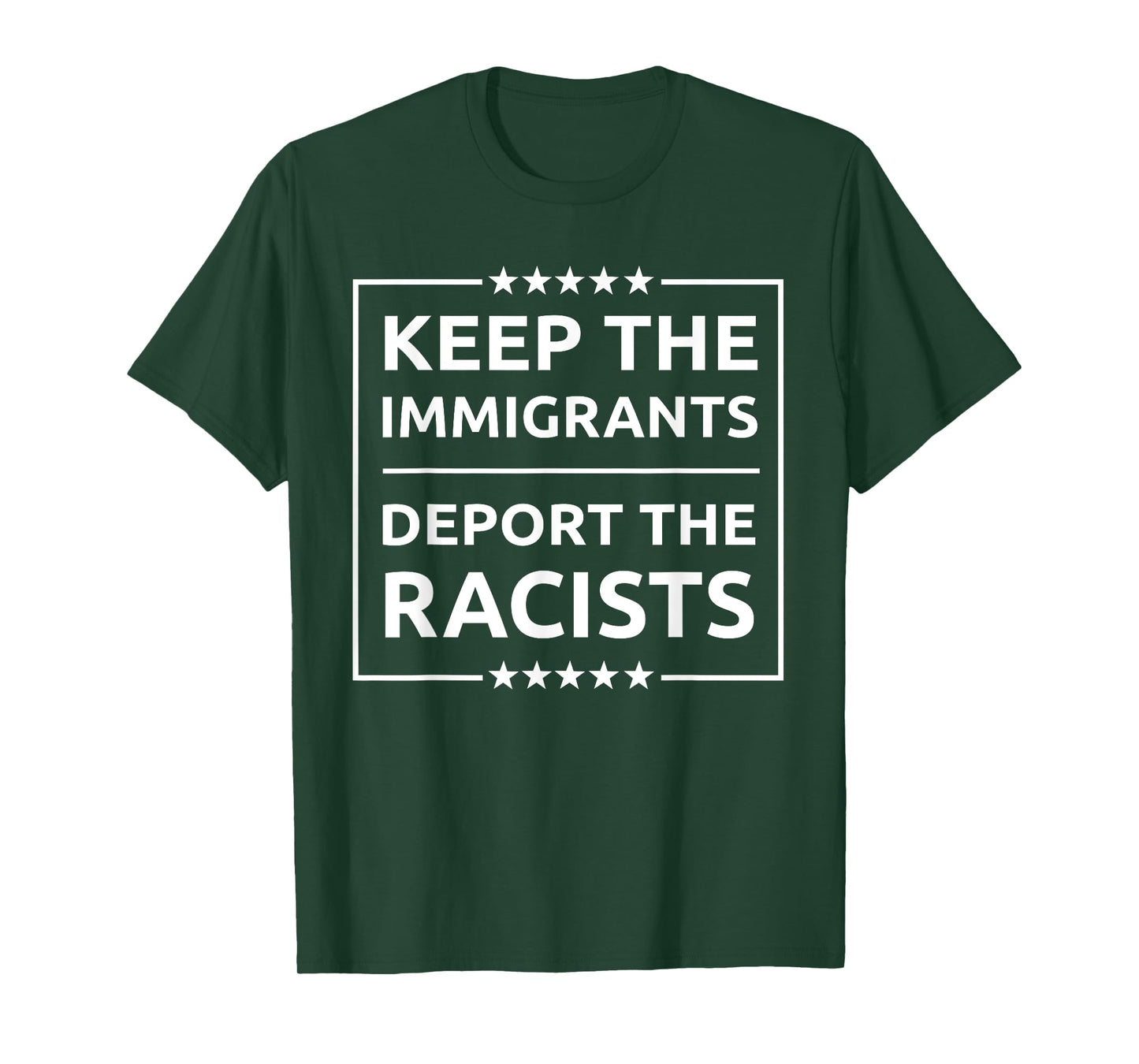 Keep The Immigrants Deport The Racists Retro T-Shirt