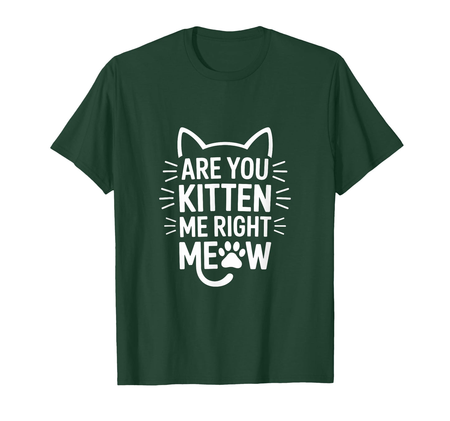 Are You Kitten Me Right Meow Humor T-Shirt