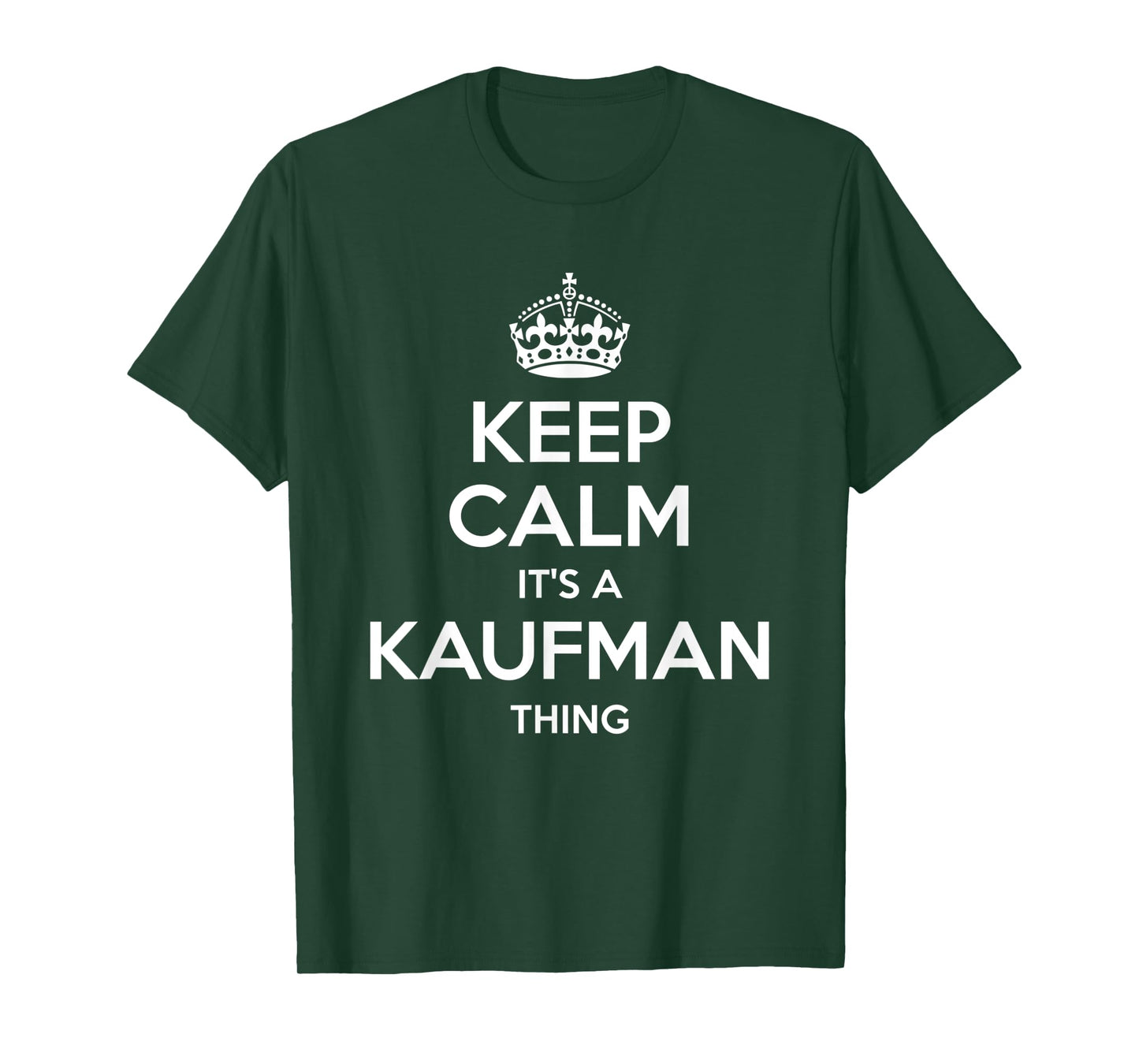 KAUFMAN Surname Funny Family Tree Birthday Reunion Gift Idea T-Shirt