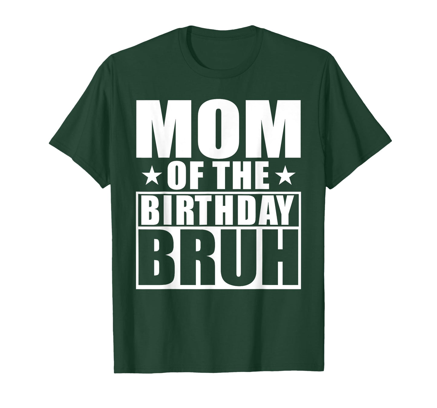 Retro Mom of The Birthday Bruh Proud Mommy of Boys Girls T-Shirt