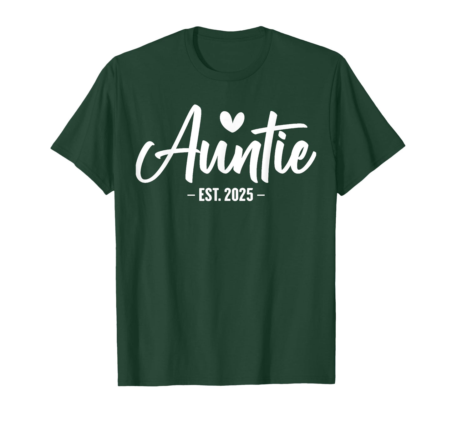 Auntie Est 2025 New Aunt First Time 2025 Promoted to Auntie T-Shirt