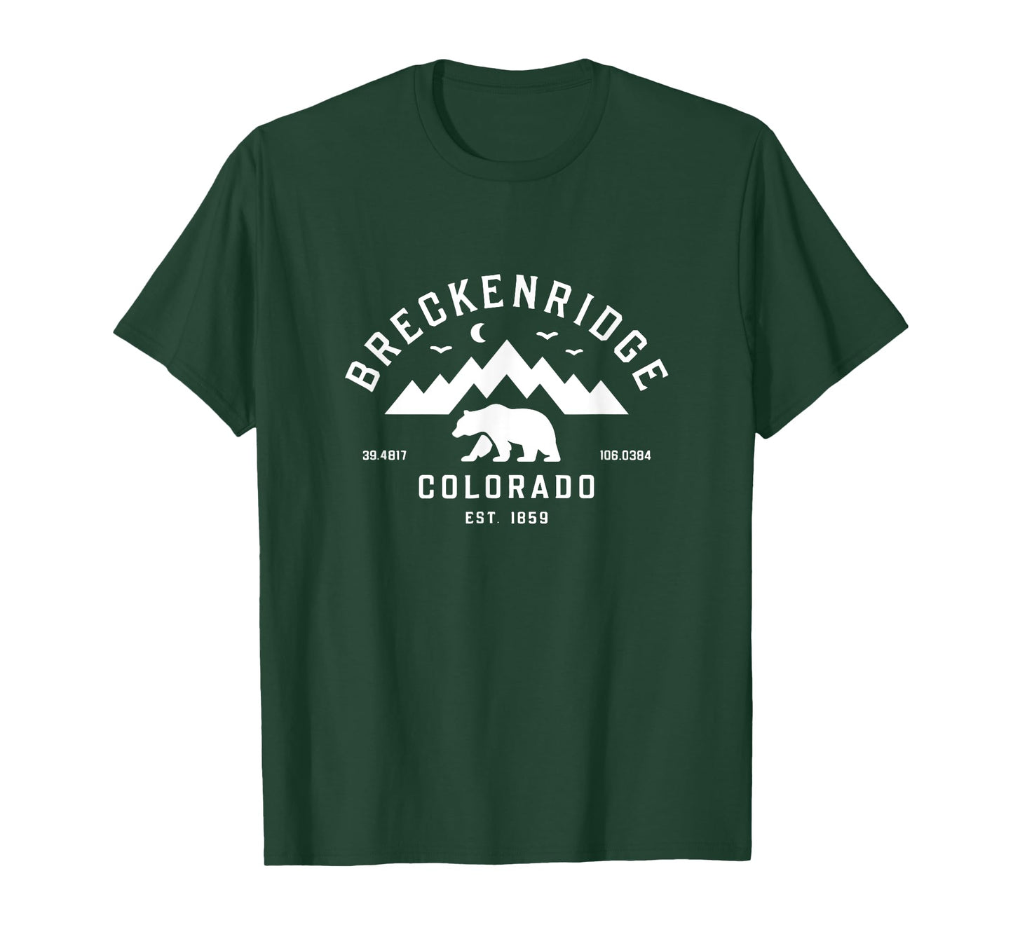 Breckenridge CO Bear Mountain Hiking Modern Souvenir Gift T-Shirt