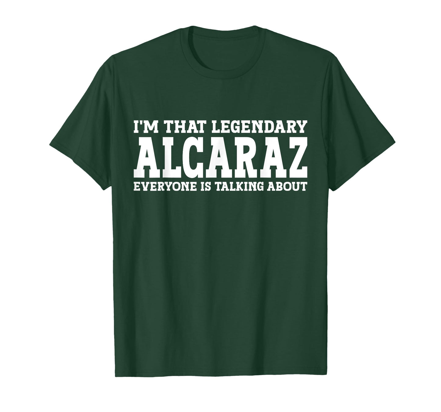 Alcaraz Surname Funny Team Family Last Name Alcaraz T-Shirt