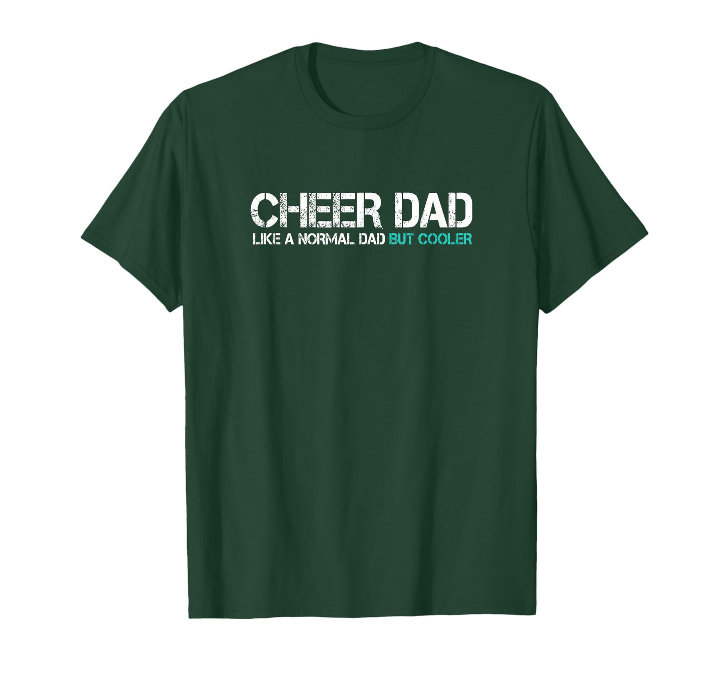 Funny Fathers Day Cheer Dad Husband Cheerleader Dad Mens T-Shirt