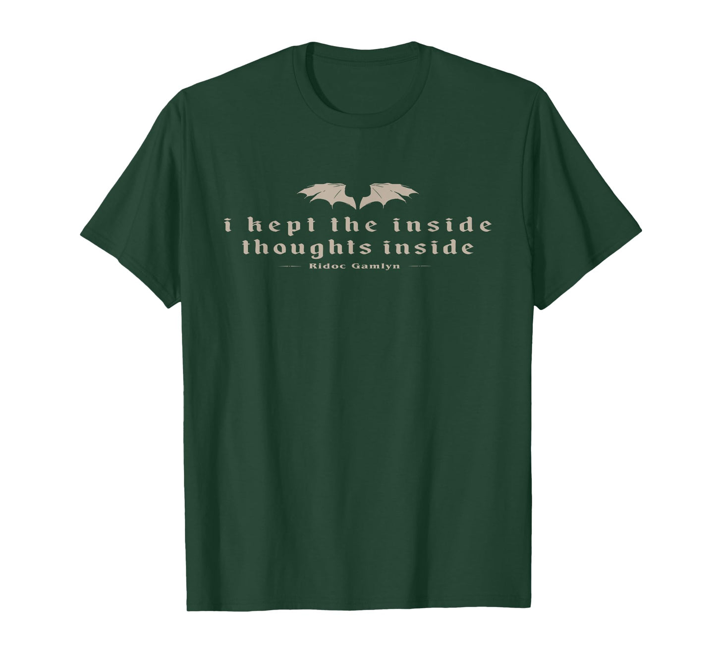 Vintage Retro I Kept The Inside Thoughts Inside Bookish T-Shirt