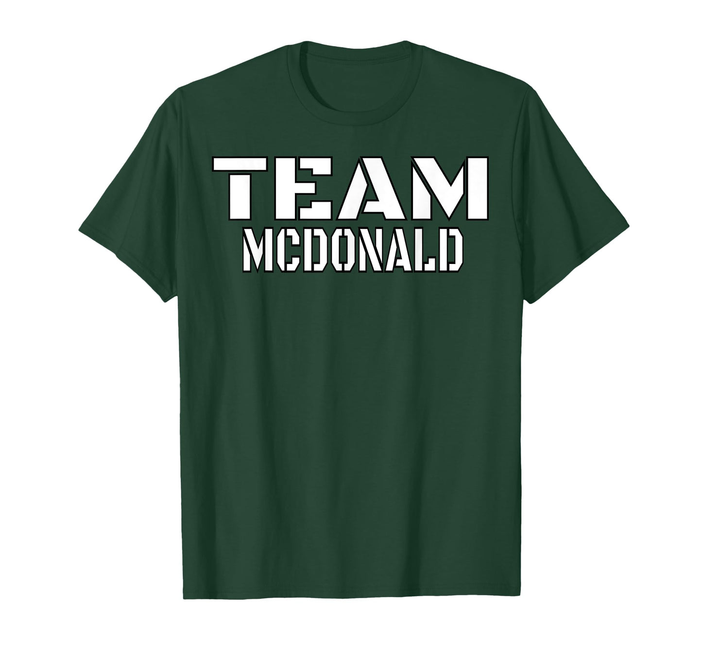 Team McDonald Unique Personalized Matching Family T-Shirt