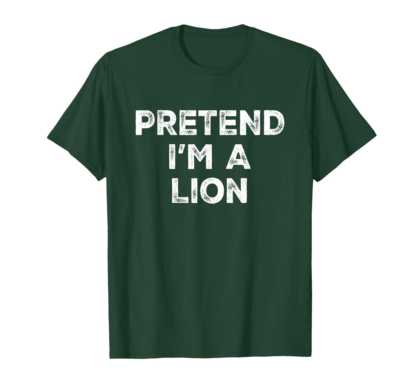 Pretend I'm A Lion Lazy Halloween Costume T-Shirt