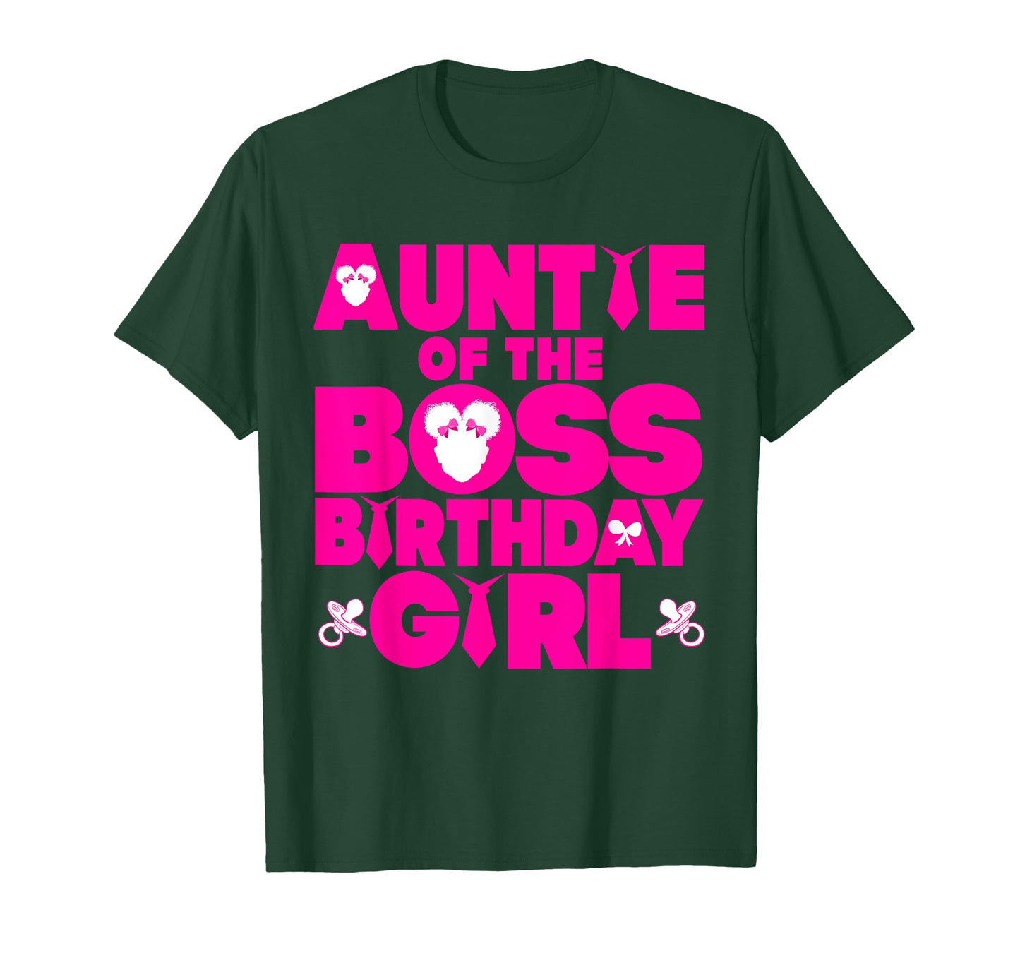 Auntie Of The Boss Birthday Girl Baby Family Decorations T-Shirt