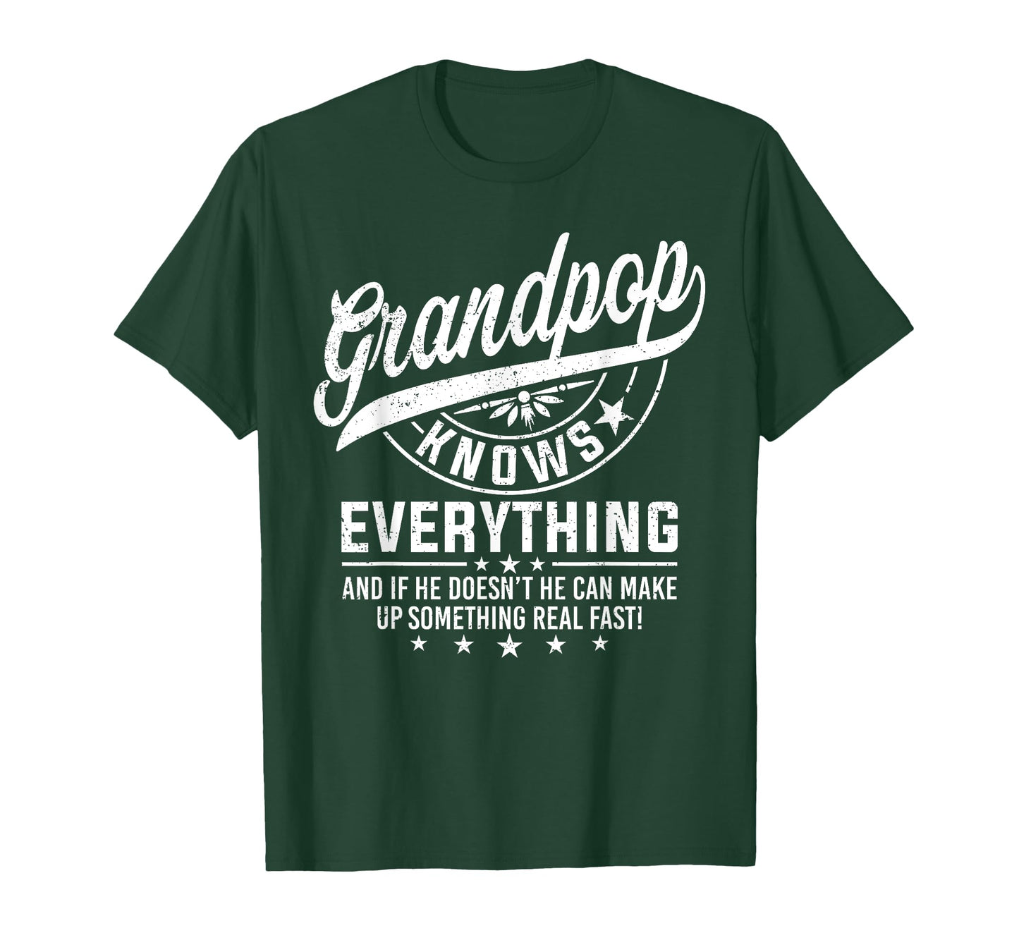Grandpop Knows Everything Funny Father's Day Grandpa T-Shirt