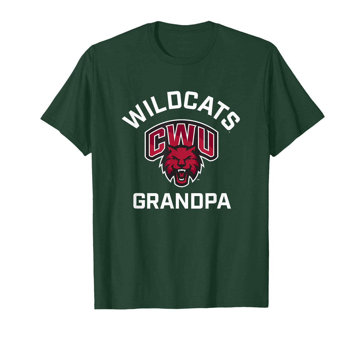 Central Washington University Wildcats Arched Grandpa T-Shirt