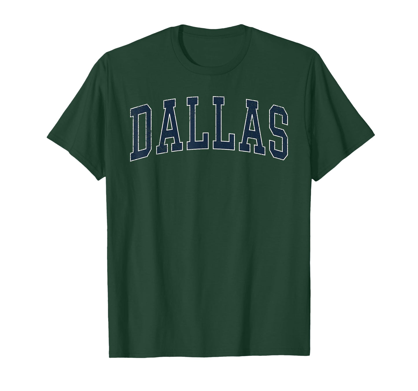 Dallas Vintage Distressed Arched Text Men Women Dallas T-Shirt
