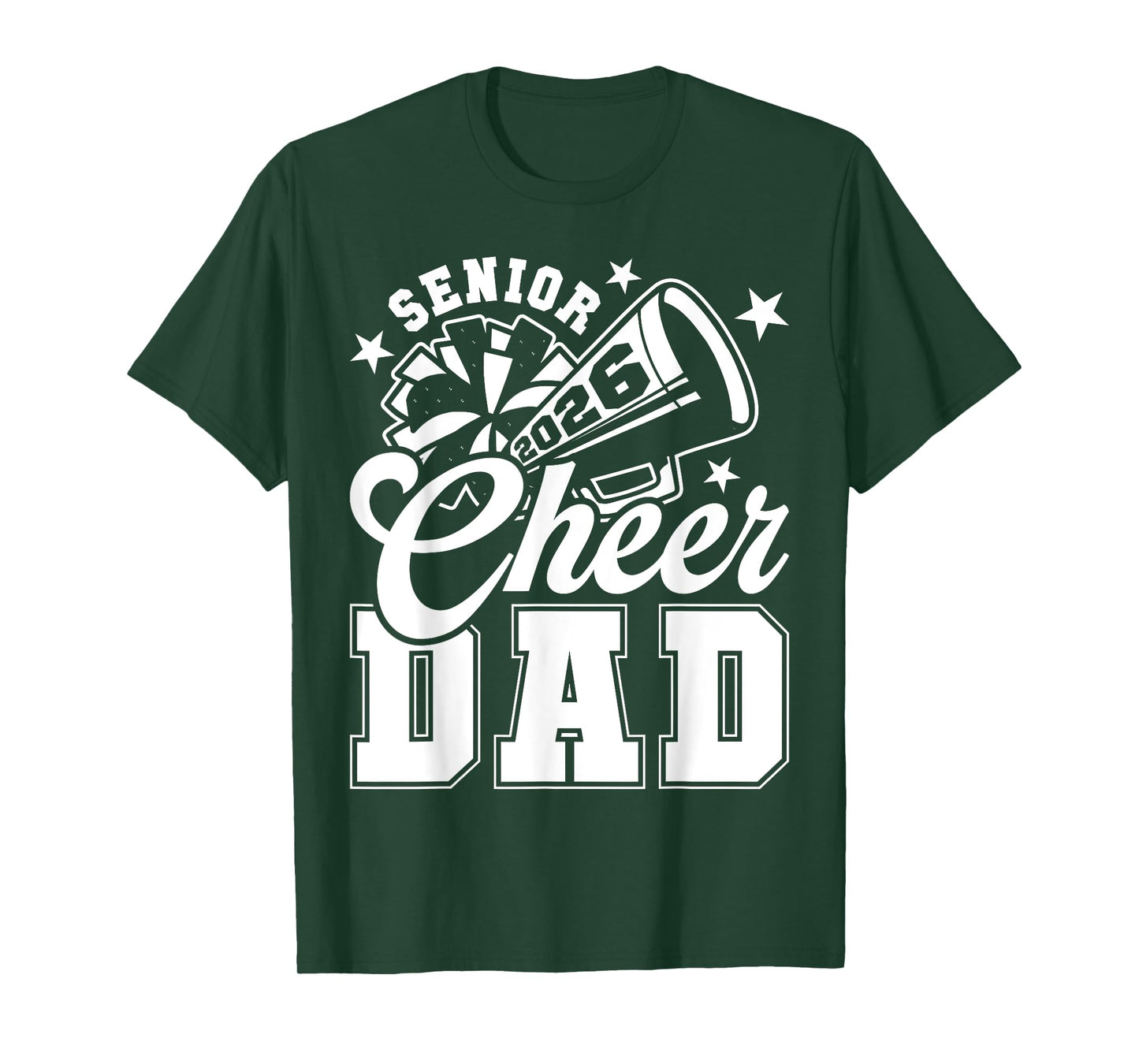 Senior Cheer Dad 2026 Proud Cheerleader Dad Class of 2026 T-Shirt