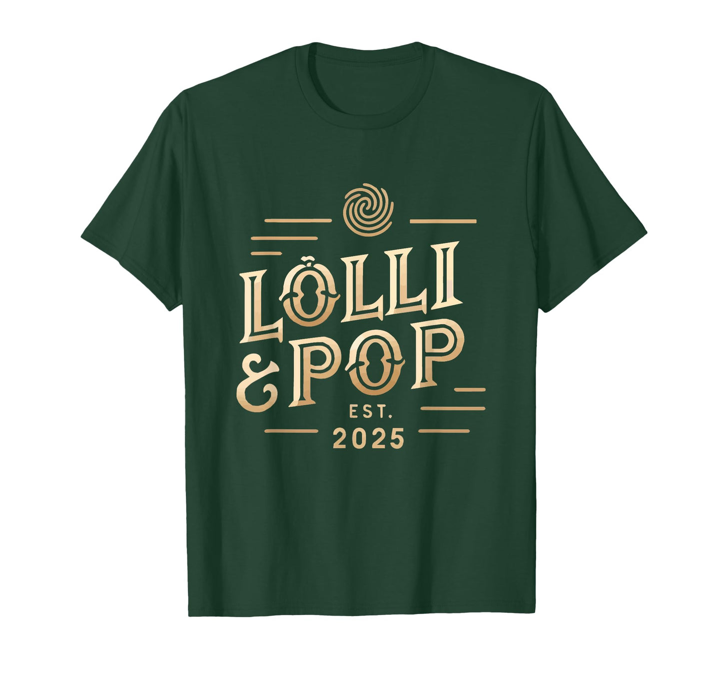 Lolli and Pop Established 2025 Lolly Pop Grandparents T-Shirt