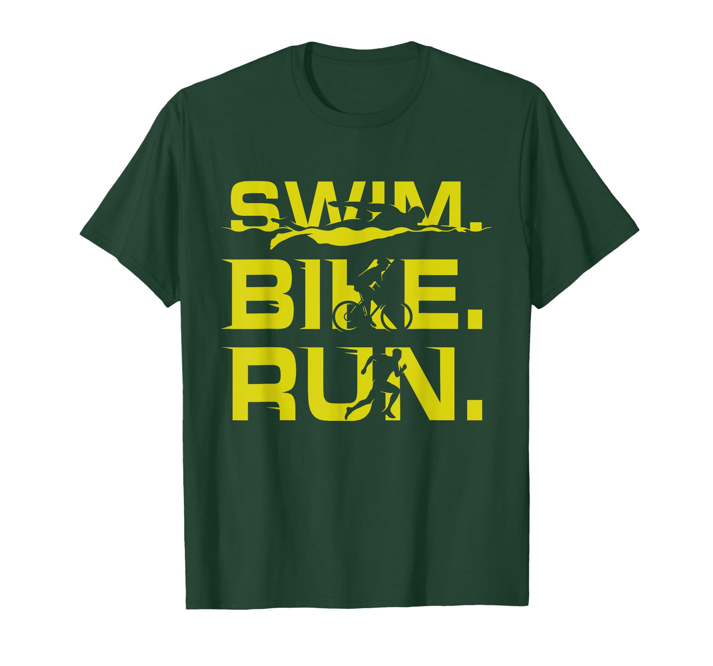 Swim Bike Run Funny Triathlete Sports Lover Outfit Triathlon T-Shirt