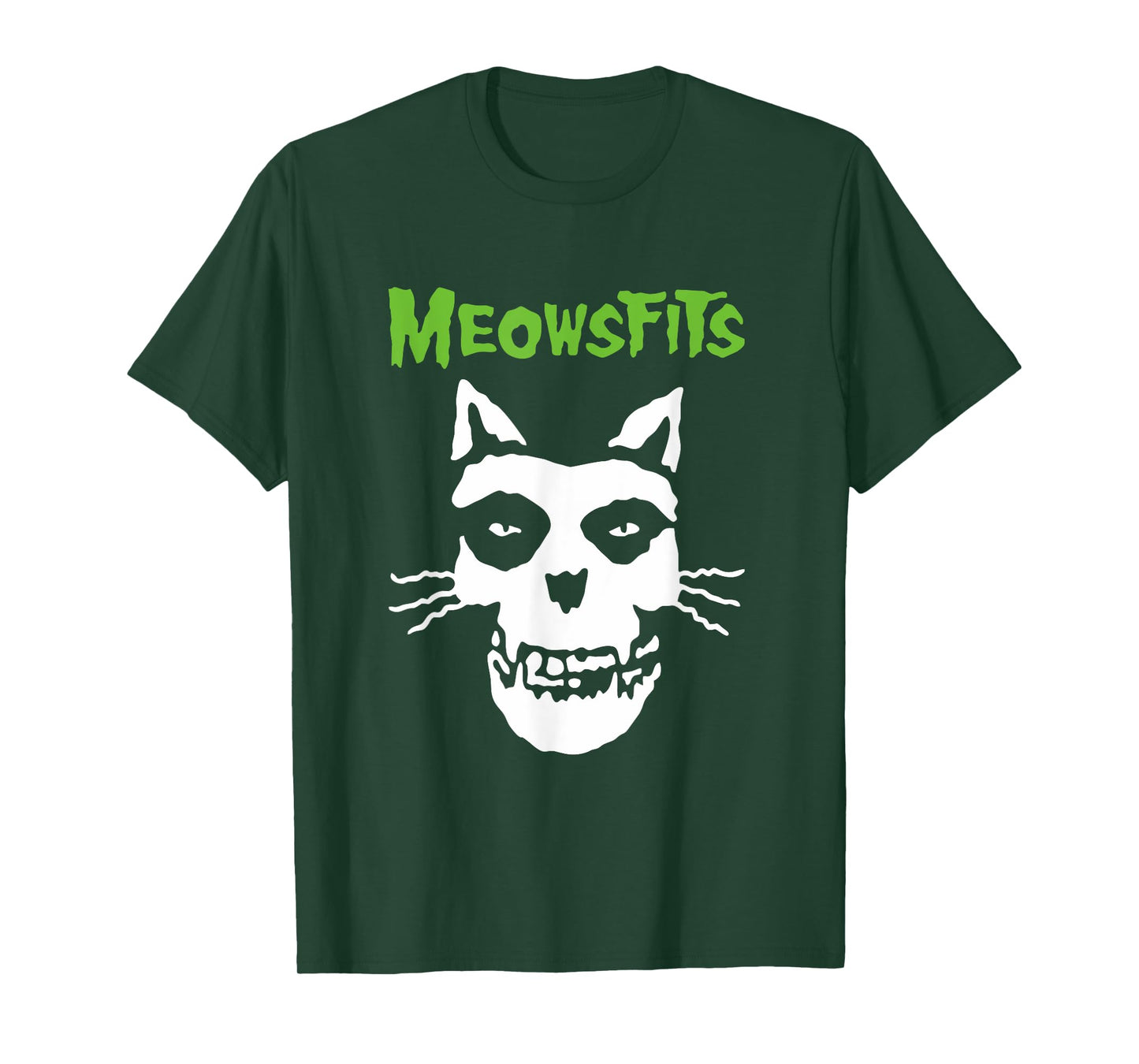 Meowsfits Cats Kittens Meow Funny Parody Band for Cat Lover Men Women Girls Kids T-Shirt