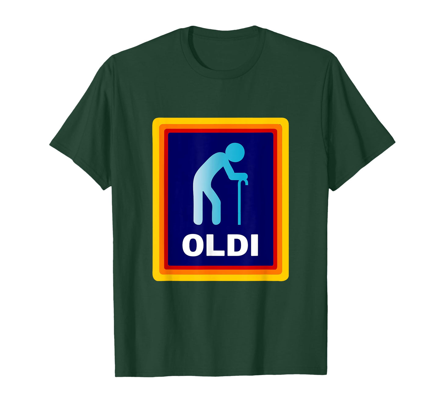 Oldi - Funny Parody for Grandpa Birthday or Grandma Birthday T-Shirt