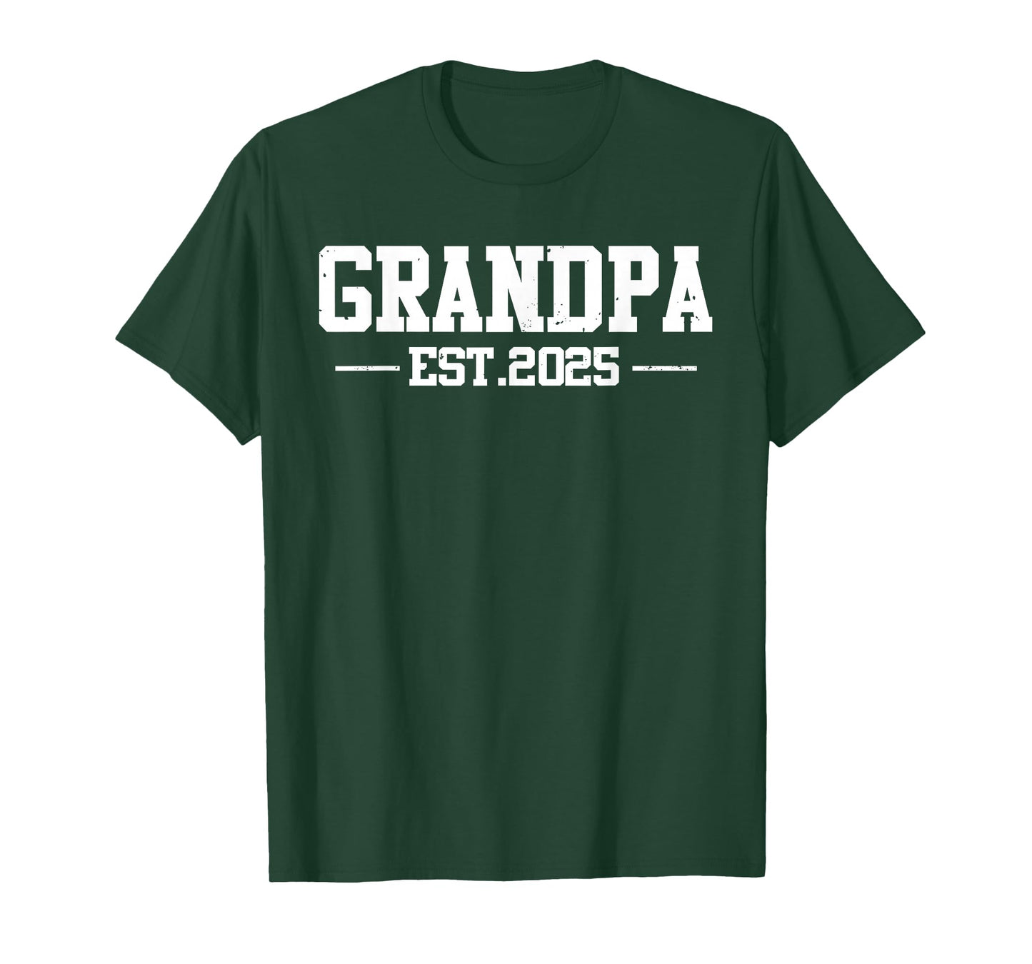 Grandpa Est. 2025 Father's Day Funny Pregnancy Announcement T-Shirt
