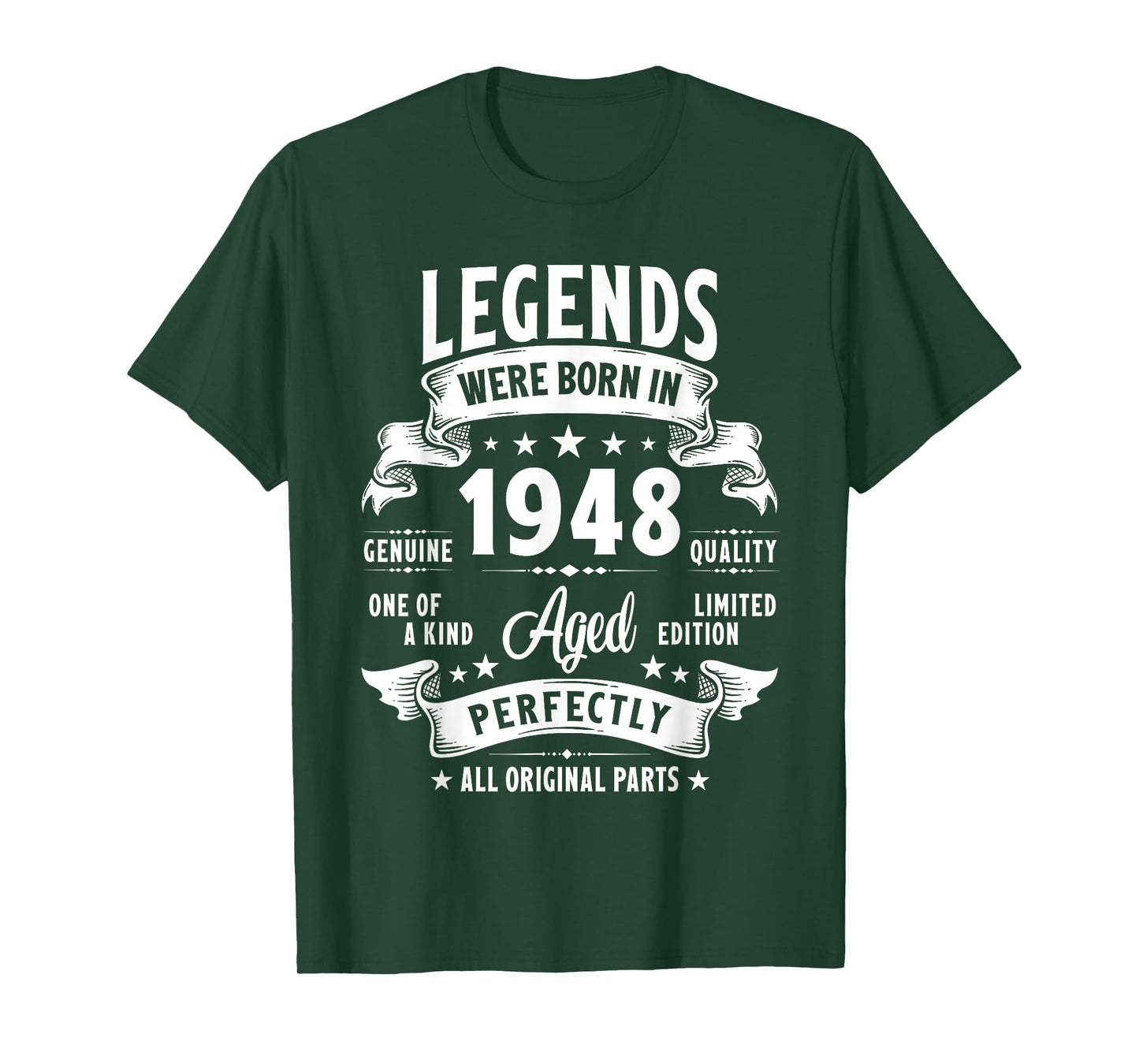 Vintage 1948 77 Year Old Gifts For Men Women 77th Birthday T-Shirt