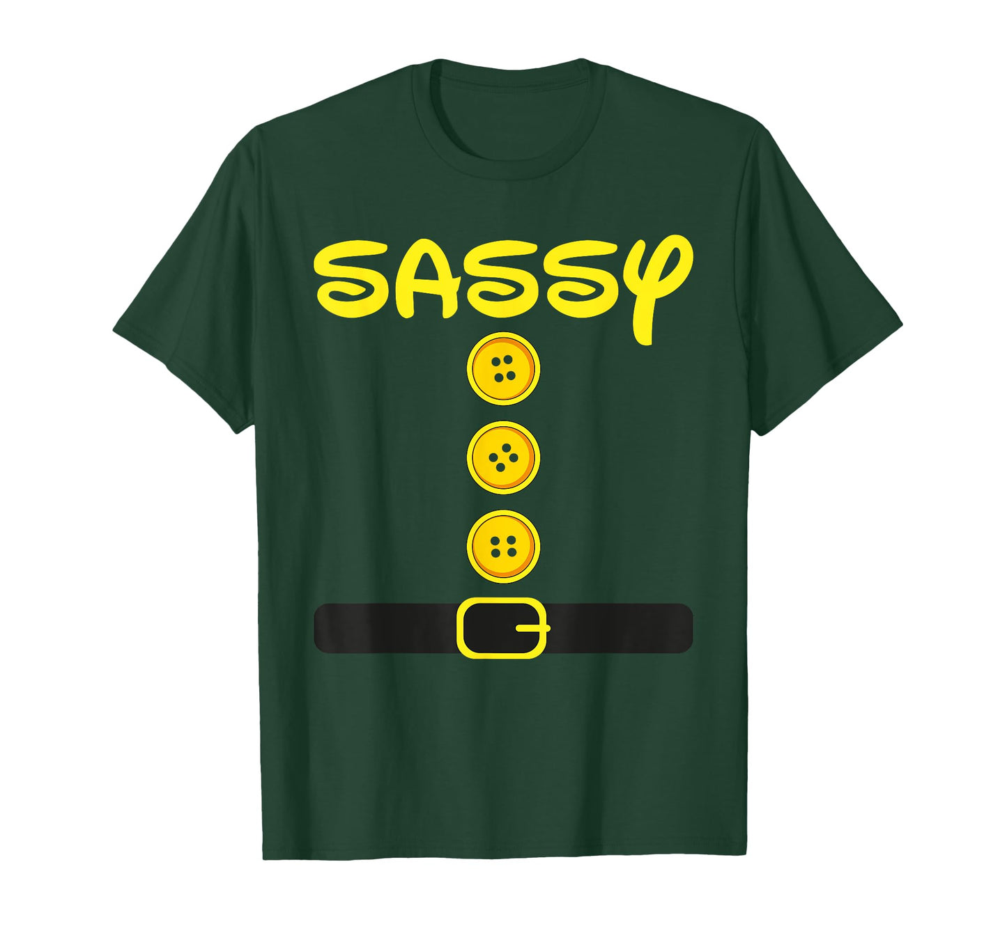 Sassy-Dwarf Halloween Costume Color Family Matching Dwarf T-Shirt
