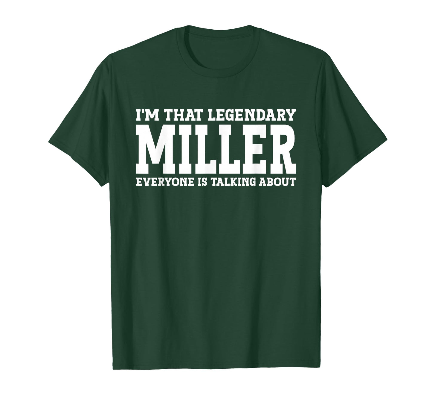 Miller Job Title Employee Funny Worker Profession Miller T-Shirt