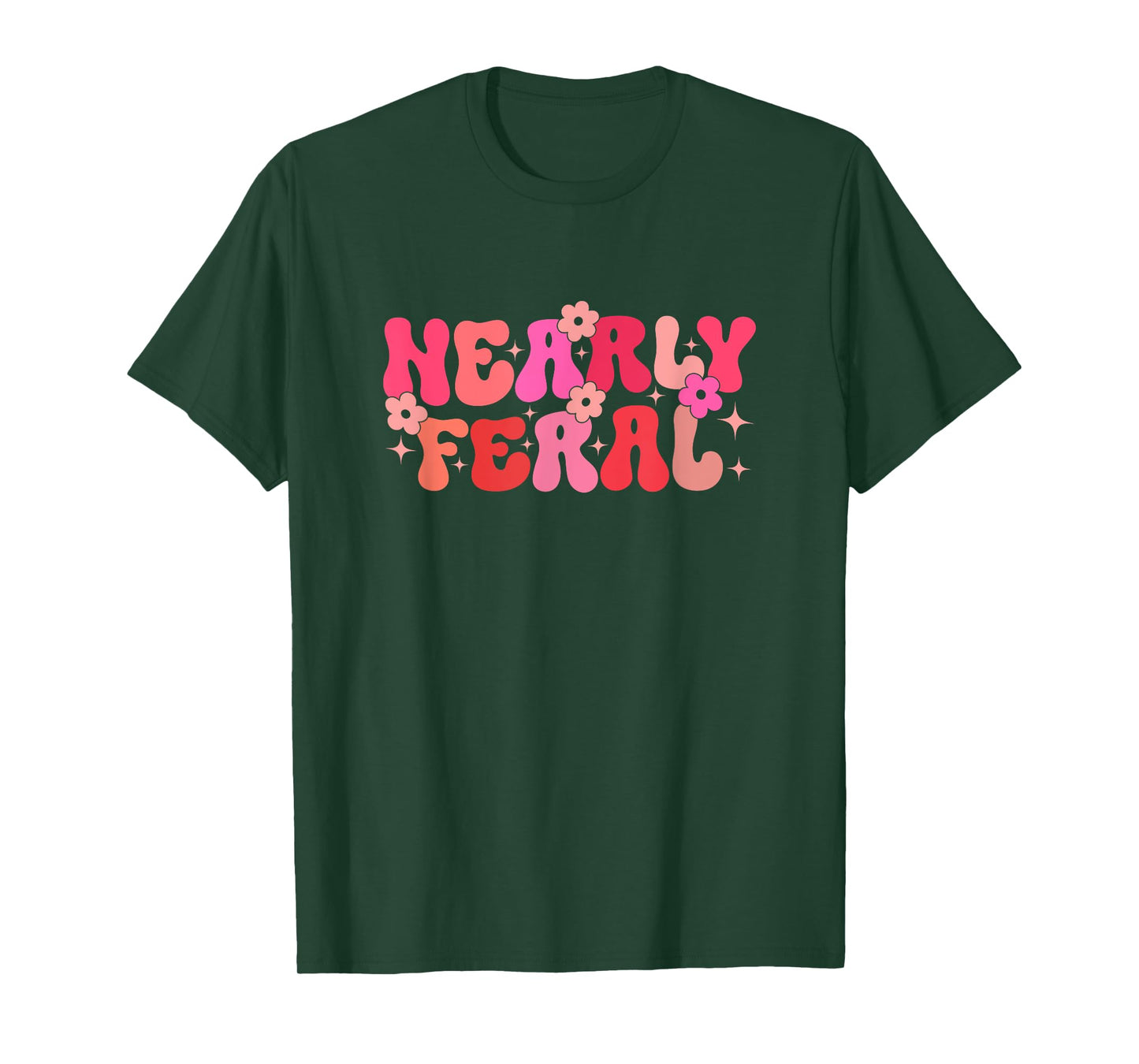 Groovy Nearly Feral Toddler Feral Child Groovy Flower Girl T-Shirt