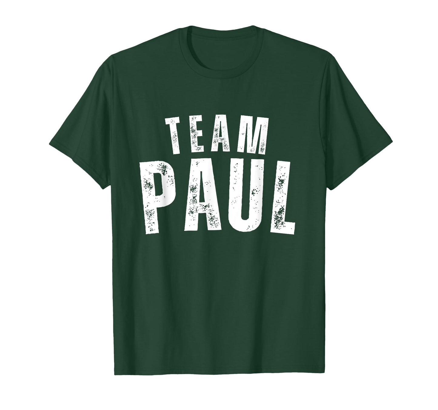 Paul Family Name Vintage Personalized Name T-Shirt for Unisex-Adults & Unisex-Kids, Black, Small, Short Sleeve