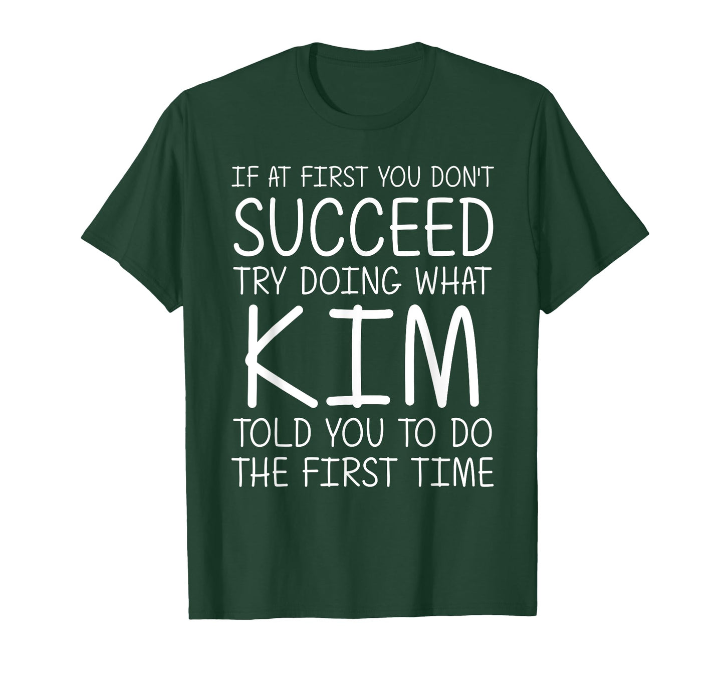 KIM Gift Name Personalized Birthday Funny Christmas Joke T-Shirt