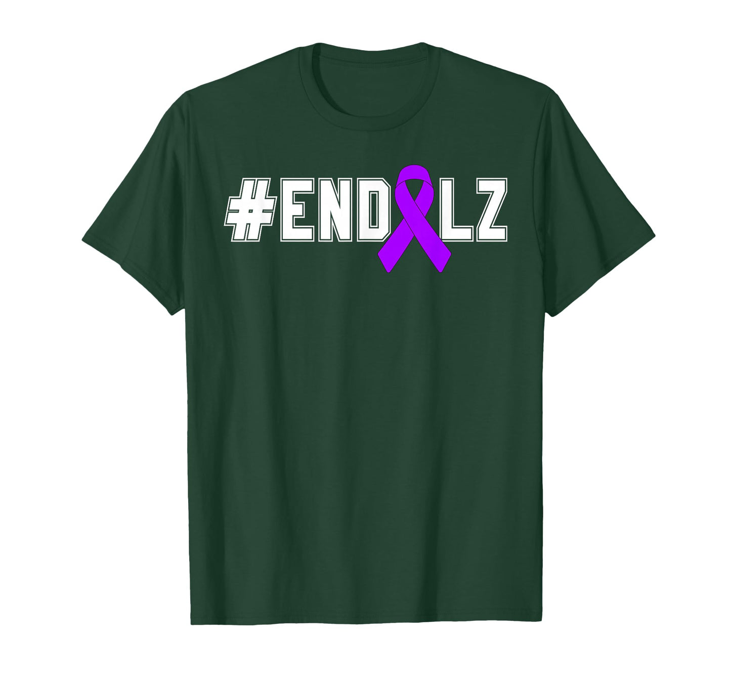 End Alz Purple Ribbon Alzheimer's Awareness Month Warrior T-Shirt