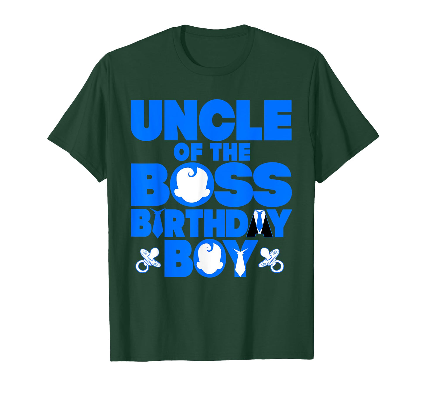 Uncle Of The Boss Birthday Boy Baby Family Party Decoration T-Shirt
