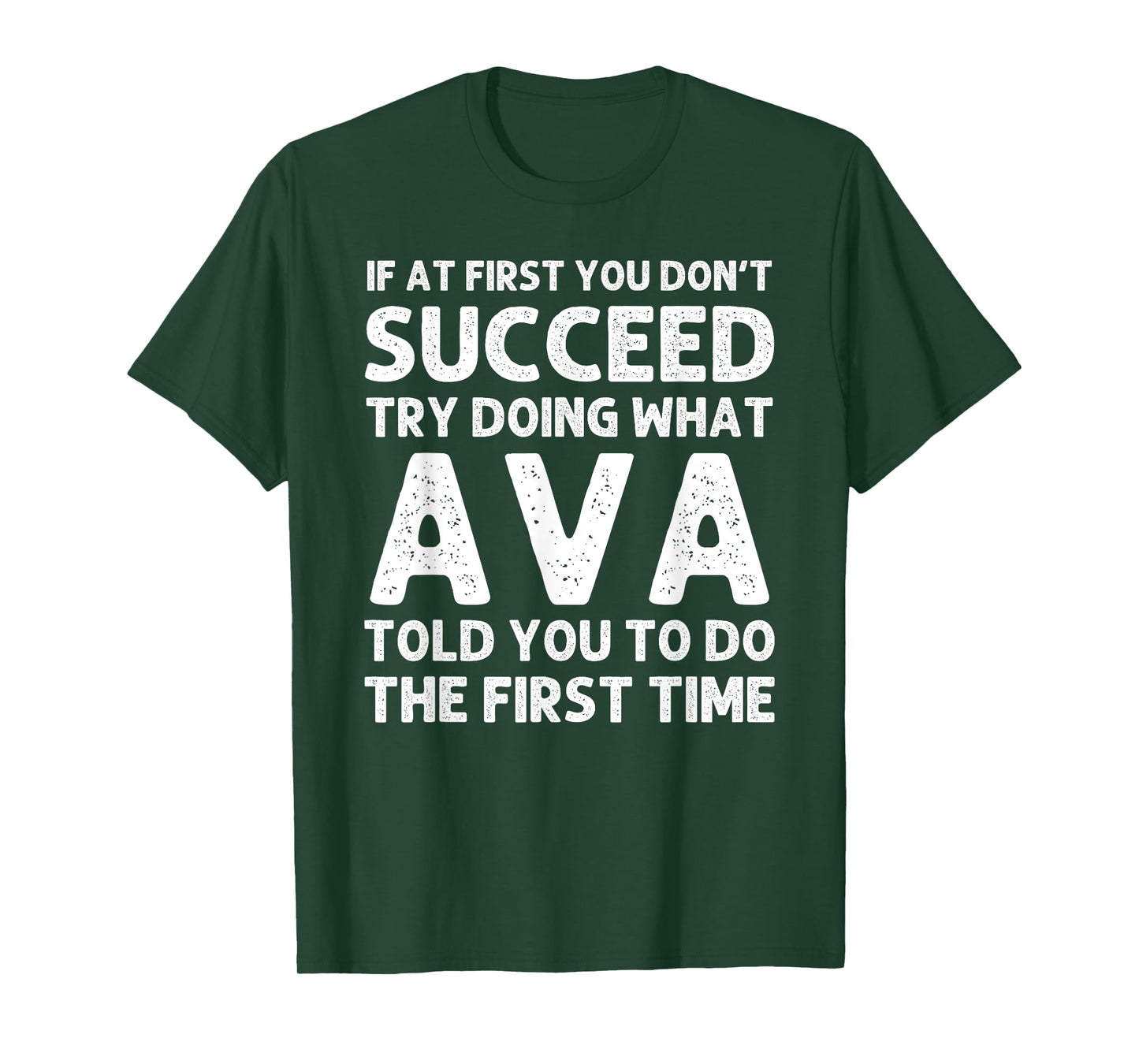 AVA Name Personalized Birthday Funny Christmas Joke T-Shirt