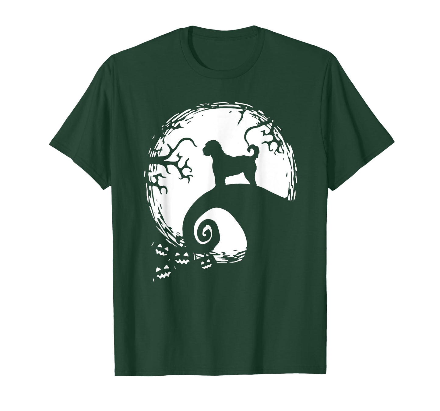 Labradoodle And Moon Halloween T-Shirt