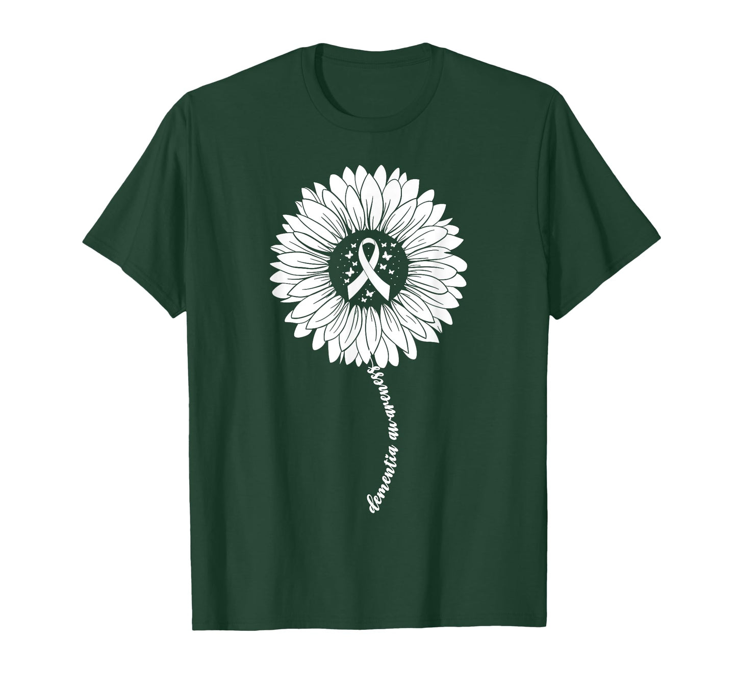 Dementia Awareness Month For Women Woman Purple Dementia T-Shirt