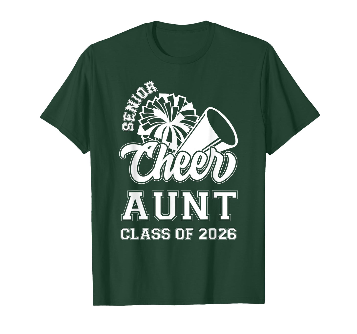 Senior Cheerleader Aunt Cheer Class Of 2026 Graduation Women T-Shirt