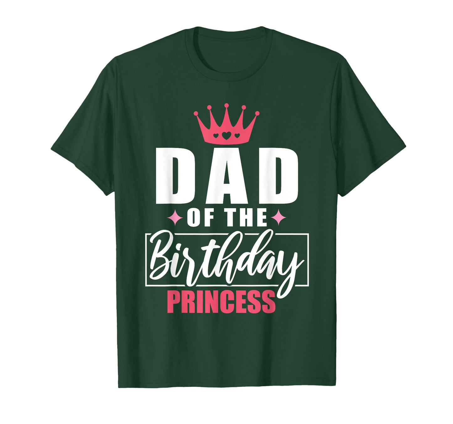 Dad Of The Birthday Princess Toddler Kid Girl Family Dad T-Shirt