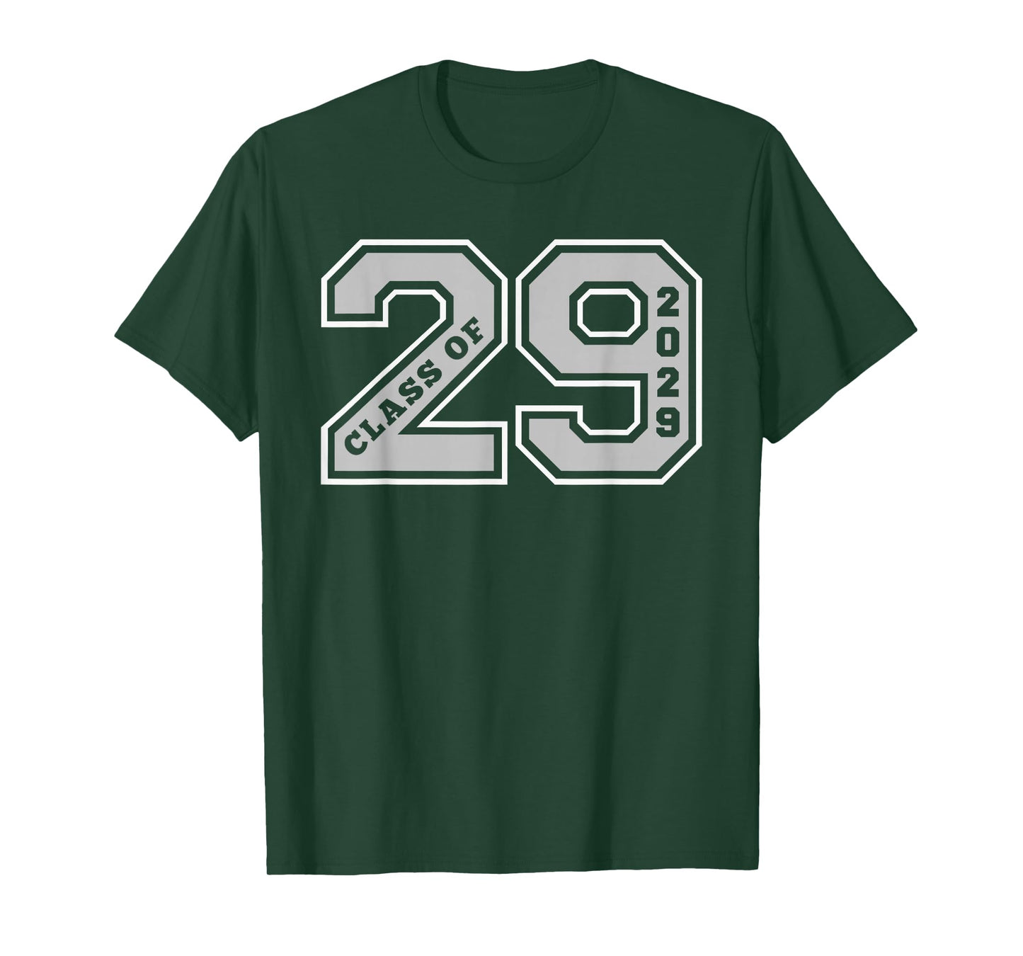 CLASS OF 2029 - GREY LETTERMAN STYLE CLASS OF 29 GRAD GIFT 1 T-Shirt