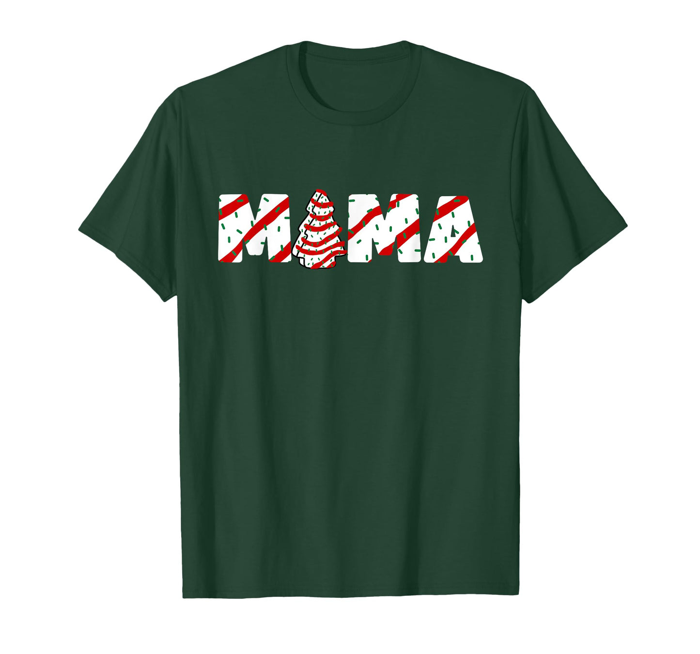 Christmas Tree Cake Matching Family Party Pajama Mama T-Shirt