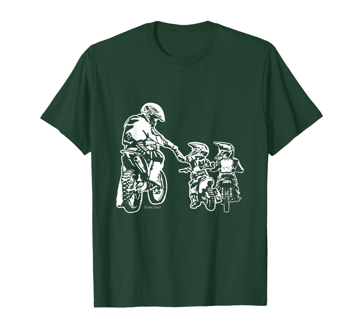 Dirt Bike Motorcycle Motocross Father Biker Son Sons Dad T-Shirt