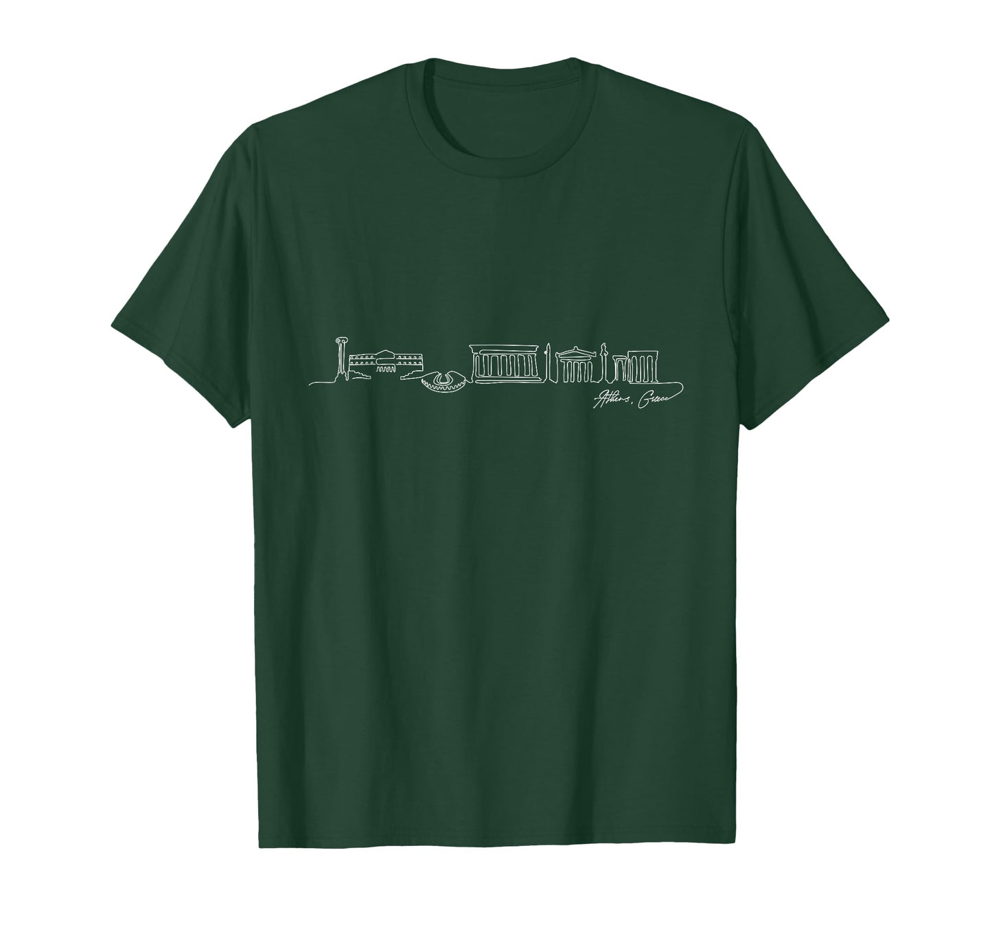 Signature Athens Greece Skyline - Parthenon Souvenir T-Shirt