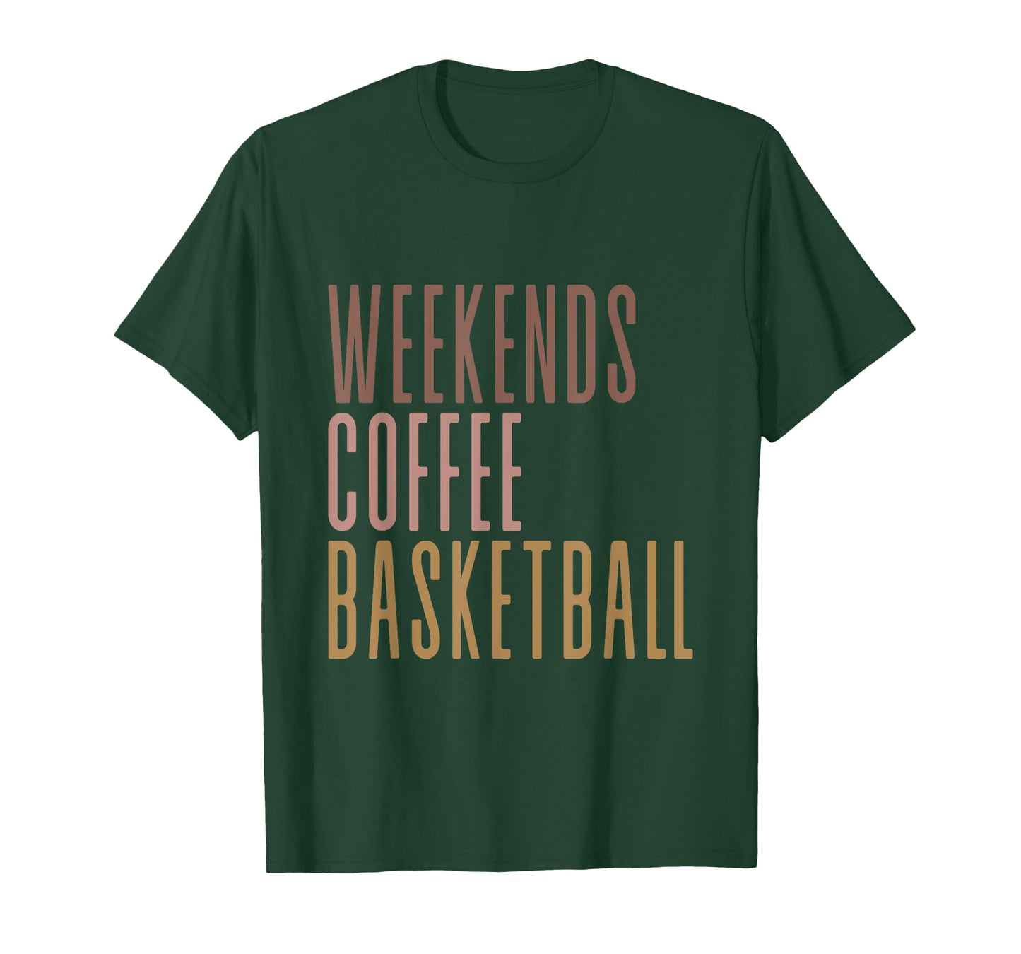 Weekends Coffee Basketball T-Shirt