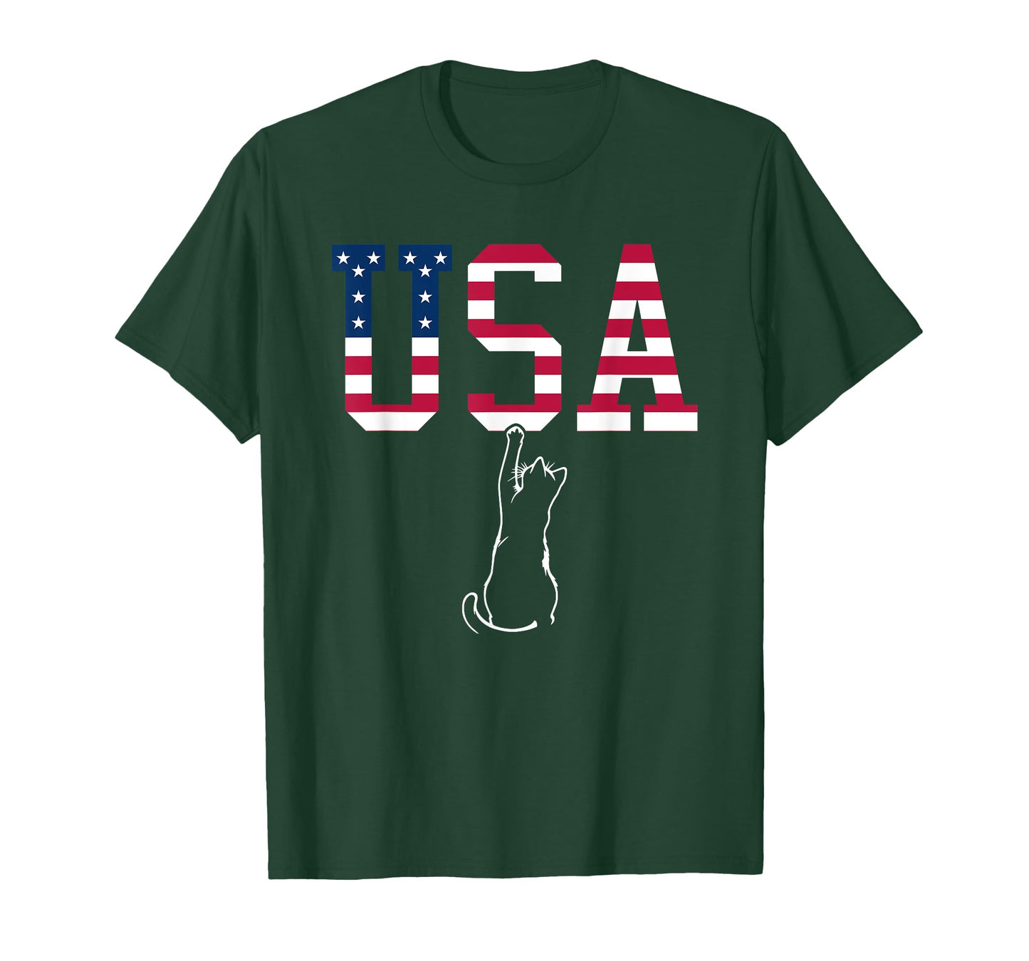Funny USA Cat Shirt | Funny USA Shirt | USA Kitten T-Shirt