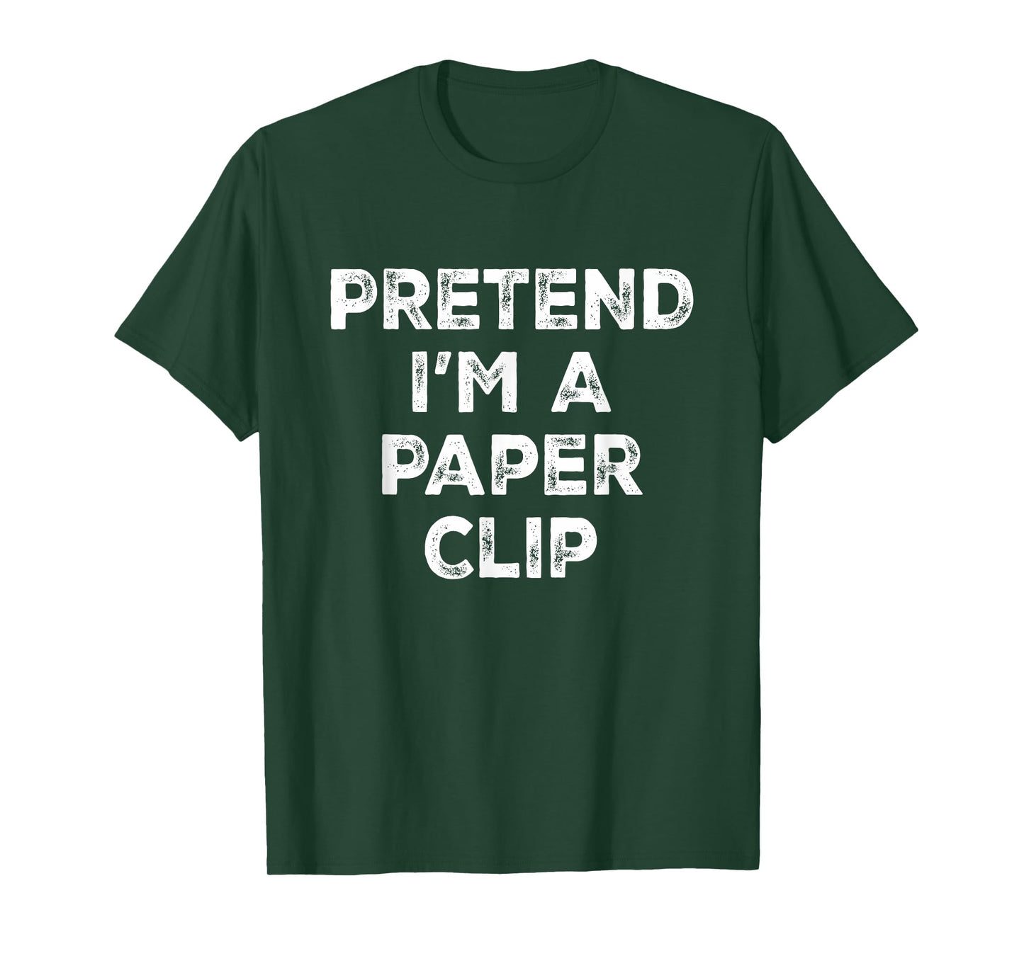 Pretend I'm A Paper Clip Lazy Halloween Costume T-Shirt