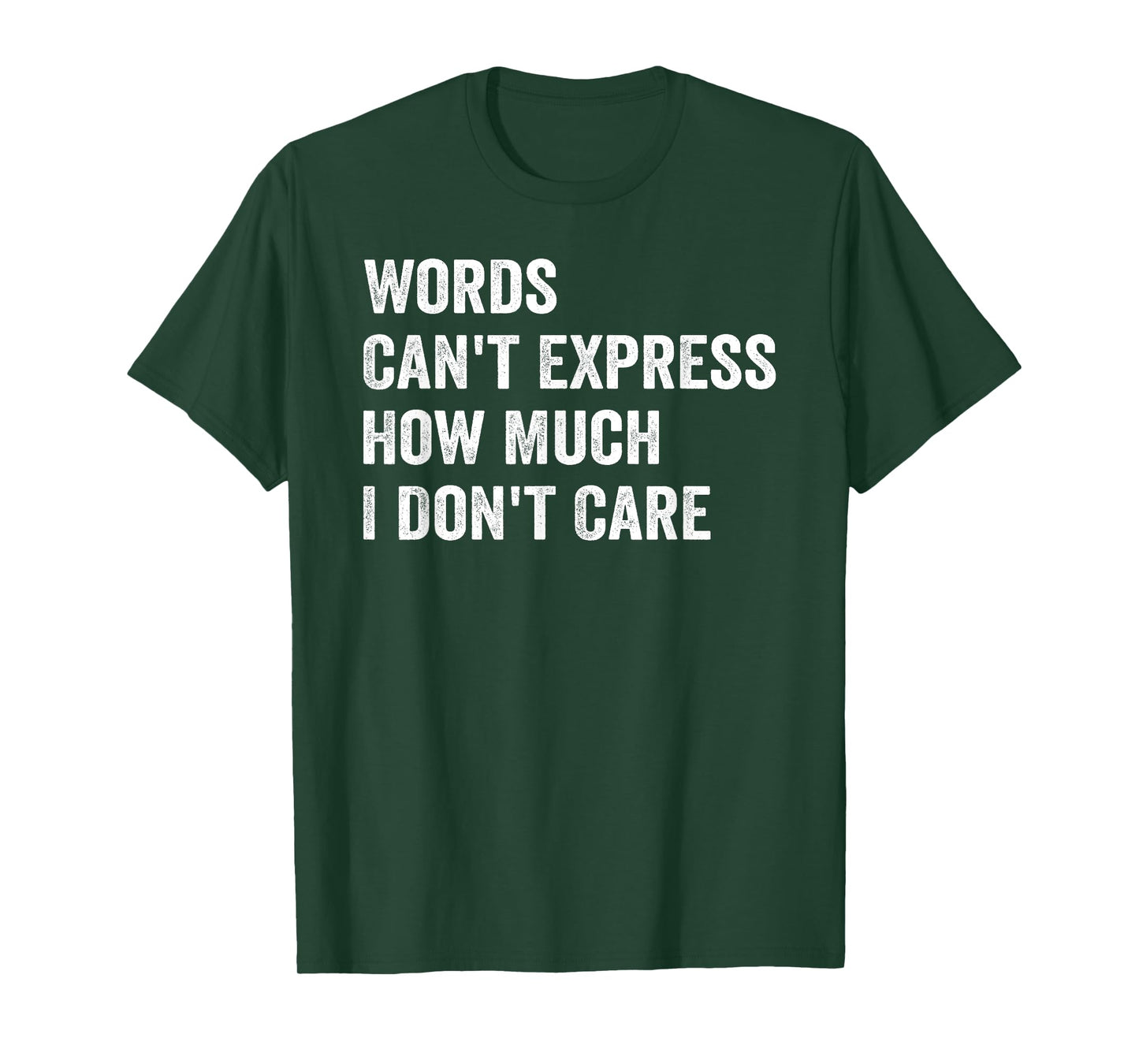 Words Can't Express How Much I Don't Care T-Shirt