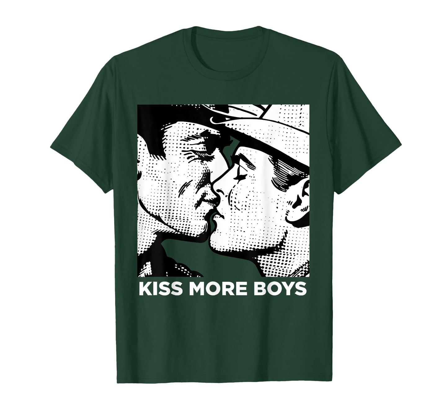 Funny Kiss More Boys Rodeo Cowboys Gay Trans Rights LGBT T-Shirt