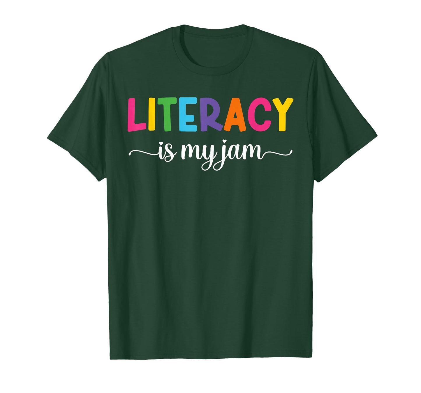 Literacy is My Jam Funny Literacy Teacher T-Shirt