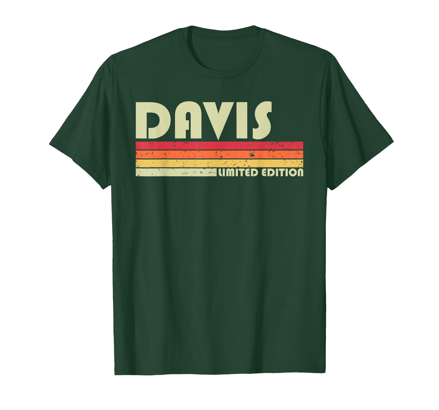 DAVIS Surname Funny Retro Vintage 80s 90s Birthday Reunion T-Shirt