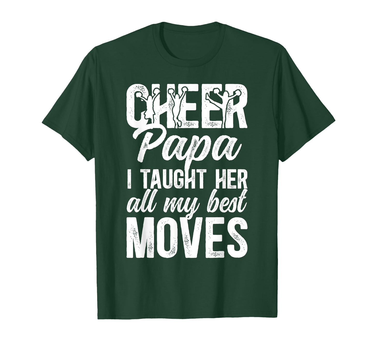 Cheer Papa Grandpa Proud Papa Of A Cheerleader Papa T-Shirt