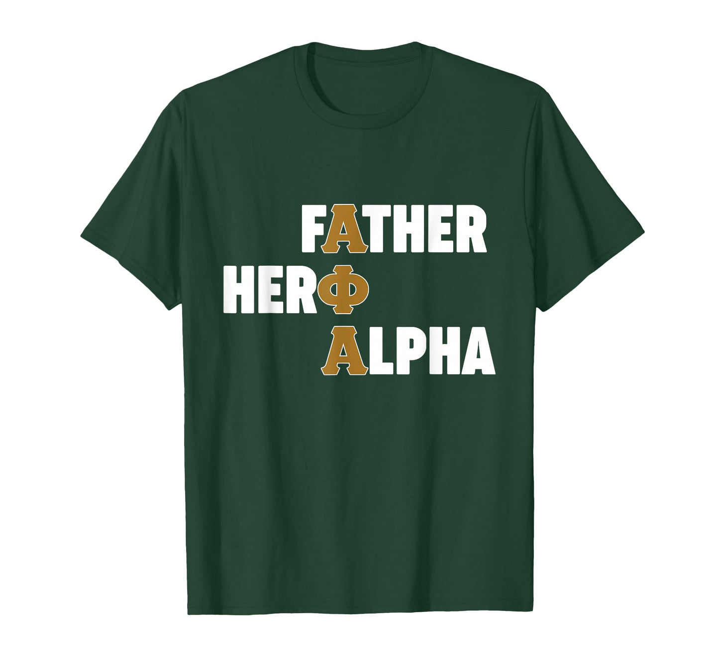 Mens Alpha African 1906 Fraternity Father Hero Alpha T-Shirt