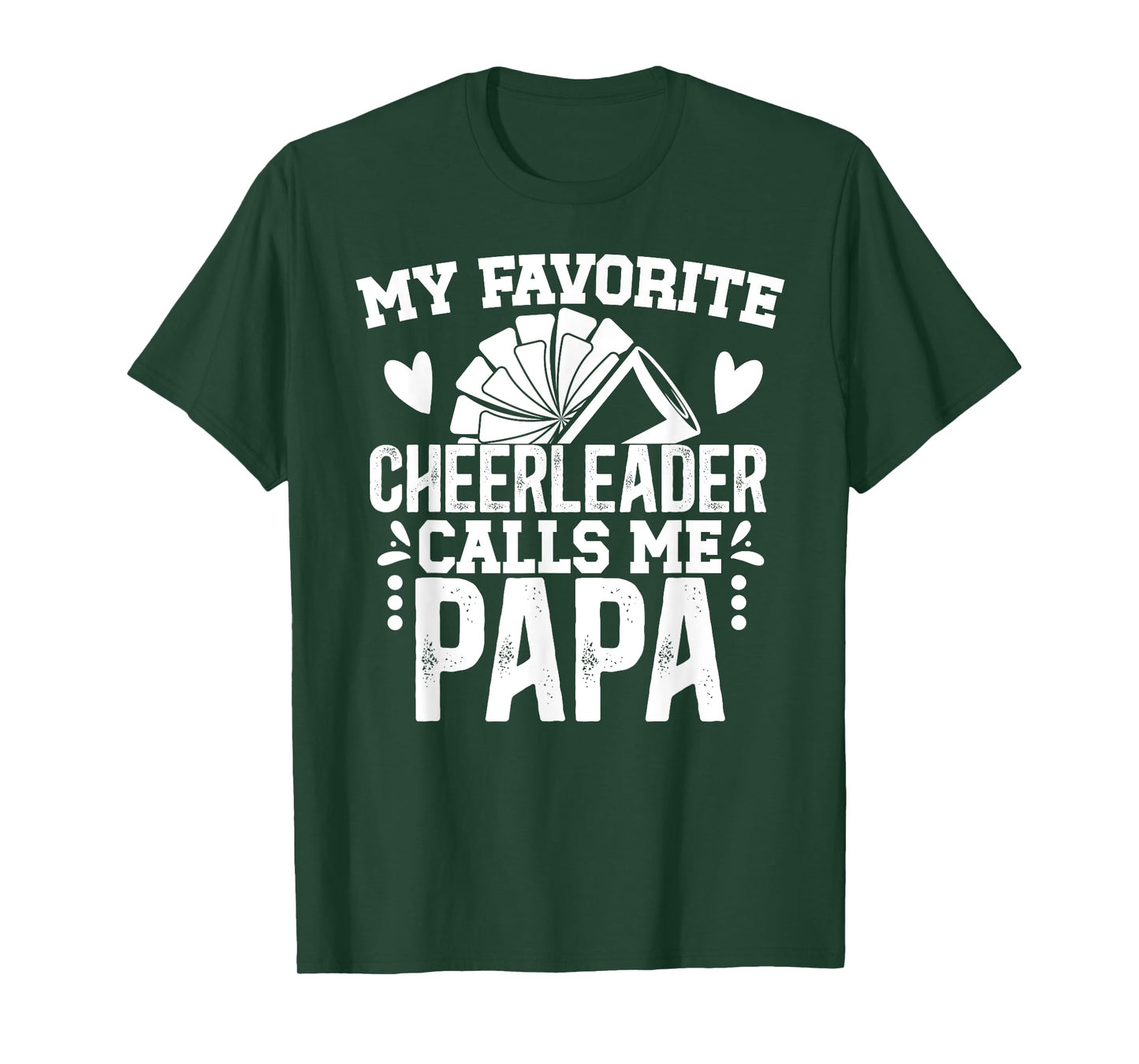 My Favorite Cheerleader Papa Cheer Papa Grandpa T-Shirt