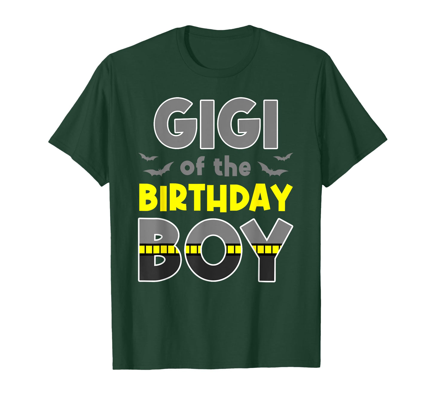 Gigi Of The Birthday Boy Bat Family Party Theme Boys Gift T-Shirt